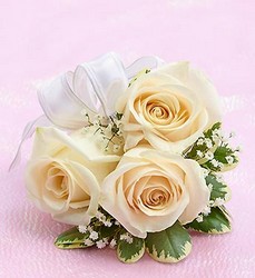 White Rose Corsage Davis Floral Clayton Indiana from Davis Floral